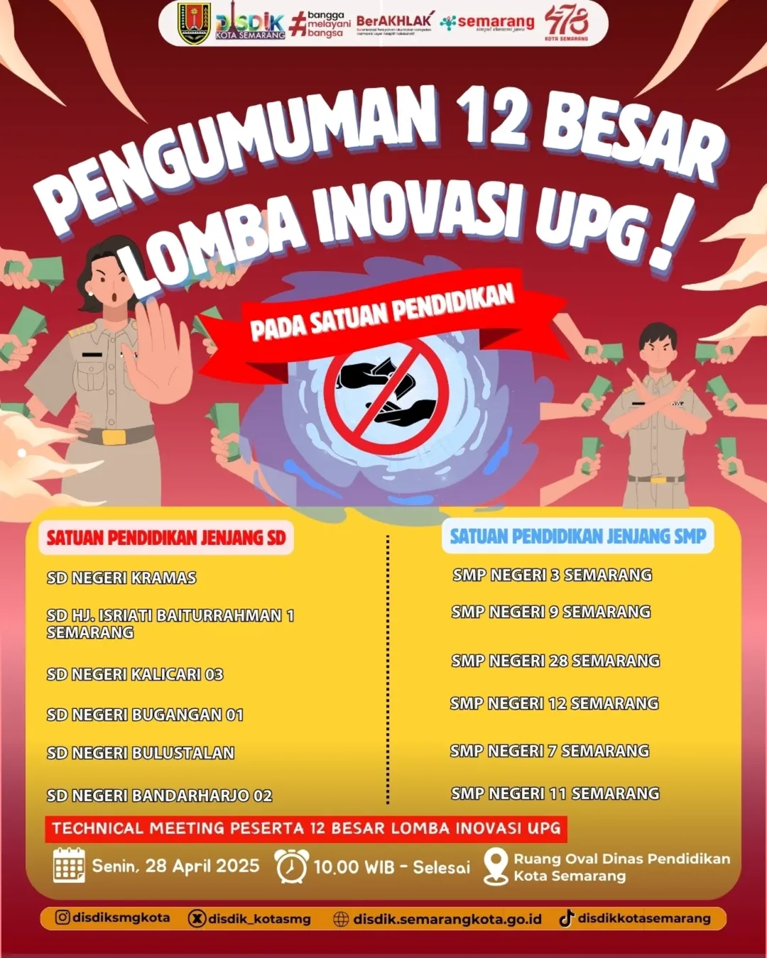 Pengumuman 12 Besar Lomba Inovasi UPG