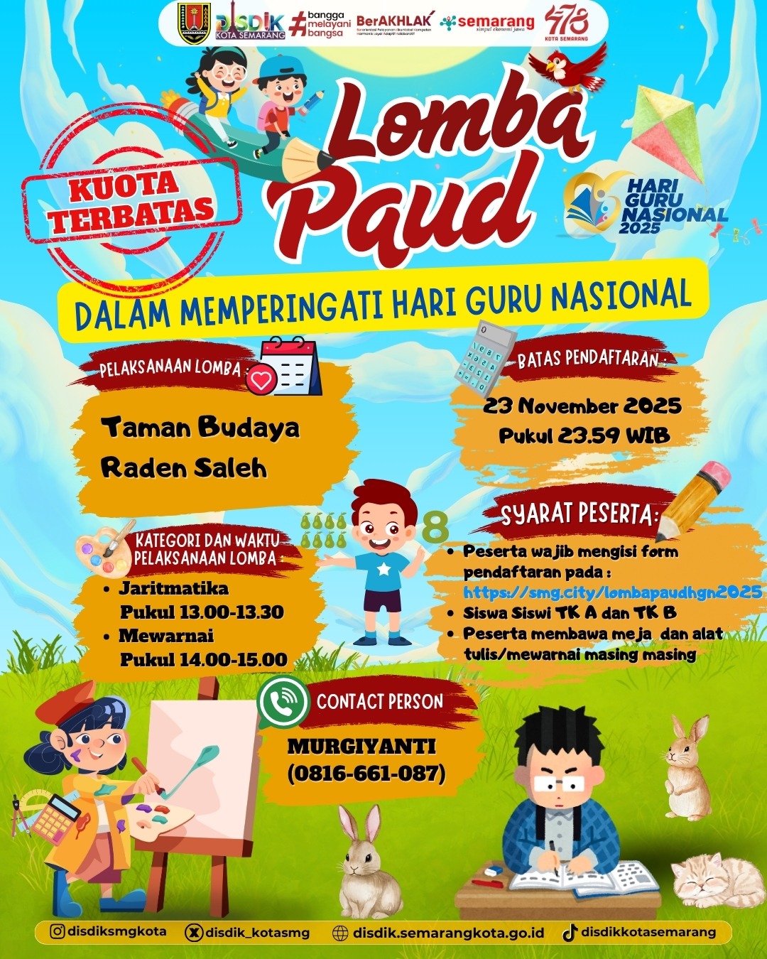 Lomba PAUD Dalam Rangka Memperingati Hari Guru Nasional 2025
